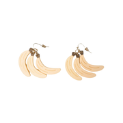 Pop Perspex Earrings Bananas
