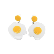 Pop Perspex Earrings Eggs