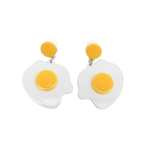 Pop Perspex Earrings Eggs