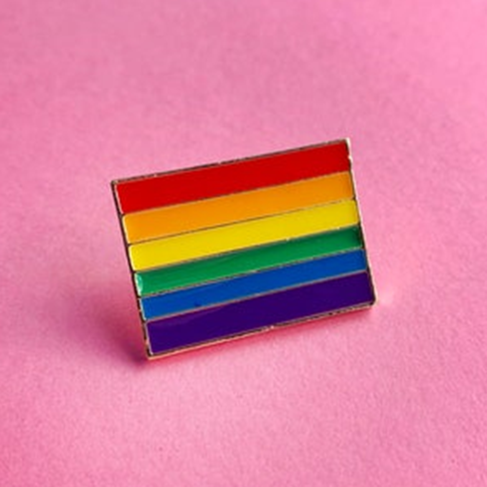 Enamal Metal Pin Pride Rainbow Flag