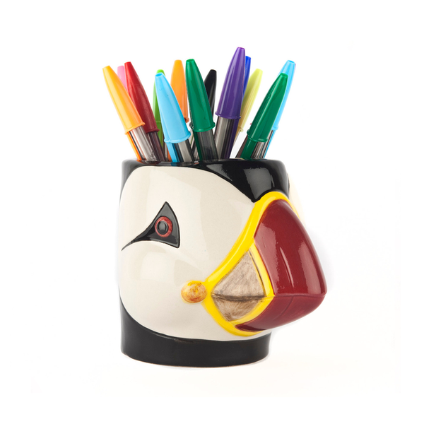 Quail Puffin Pencil Pot