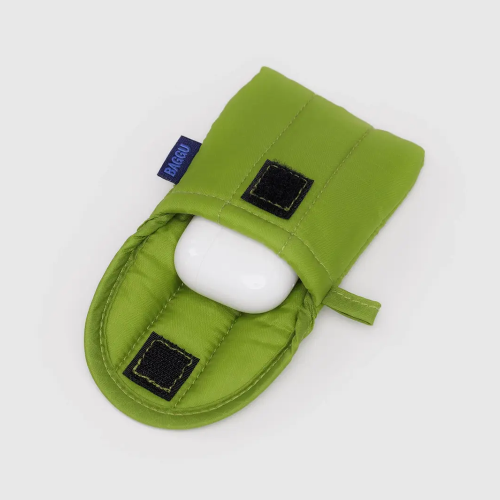 Baggu Puffy Earbuds Case Green Juice