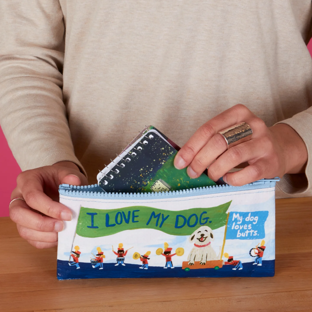 Blue Q Pencil Case My Dog Love Butts