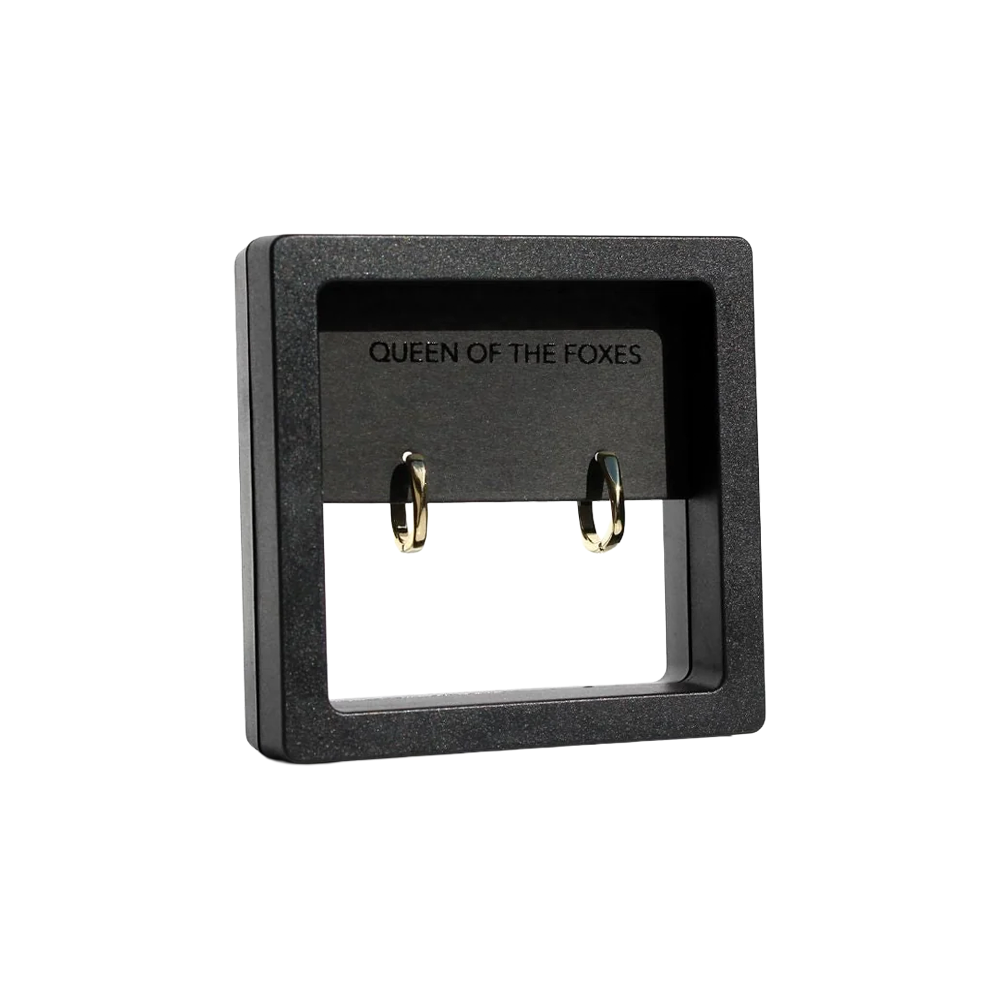 Queen of the Foxes Earrings Petite Sleepers Simple Gold