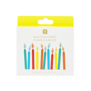 Talking Tables Birthday Candles Rainbow Colour Flames