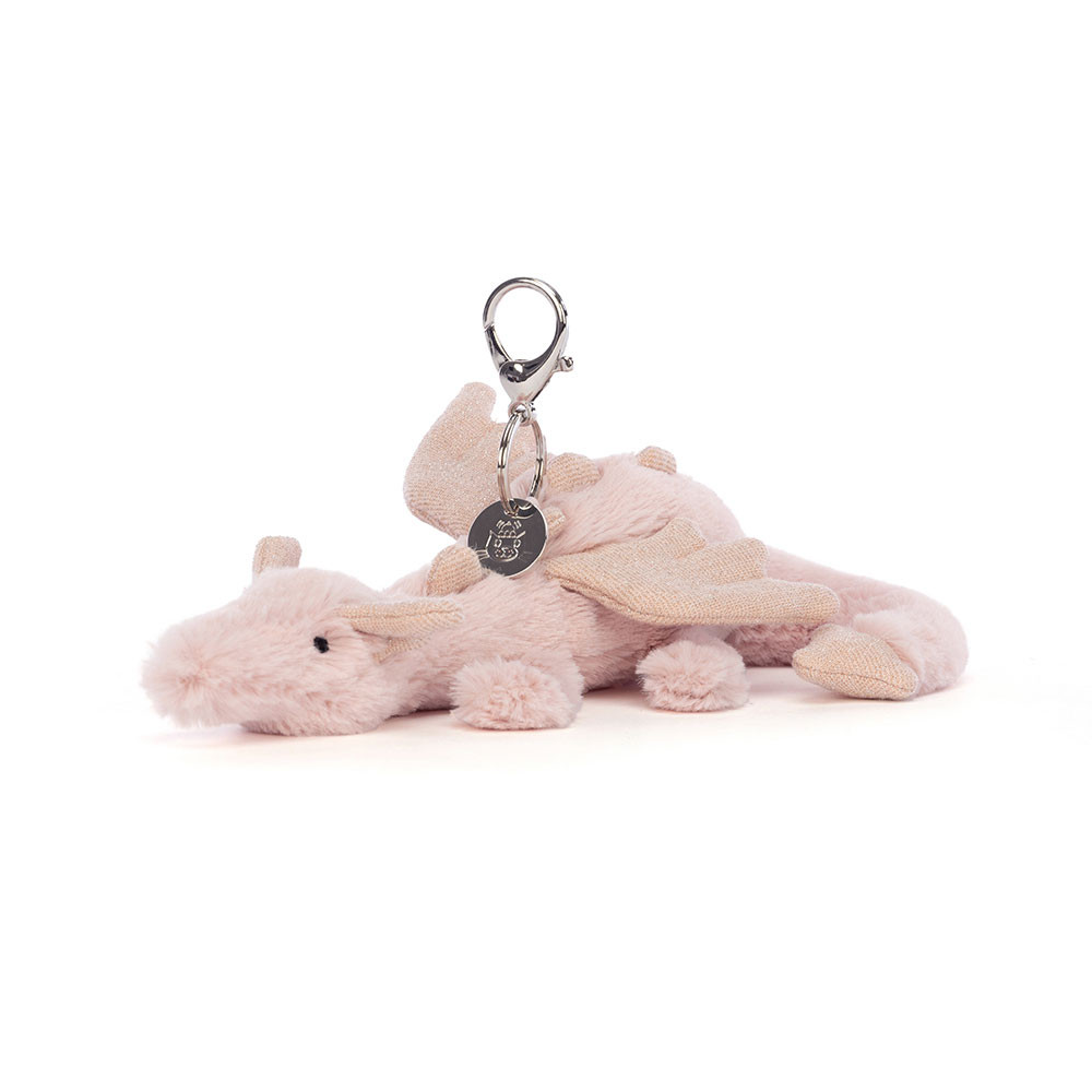 Jellycat Rose Dragon Bag Charm