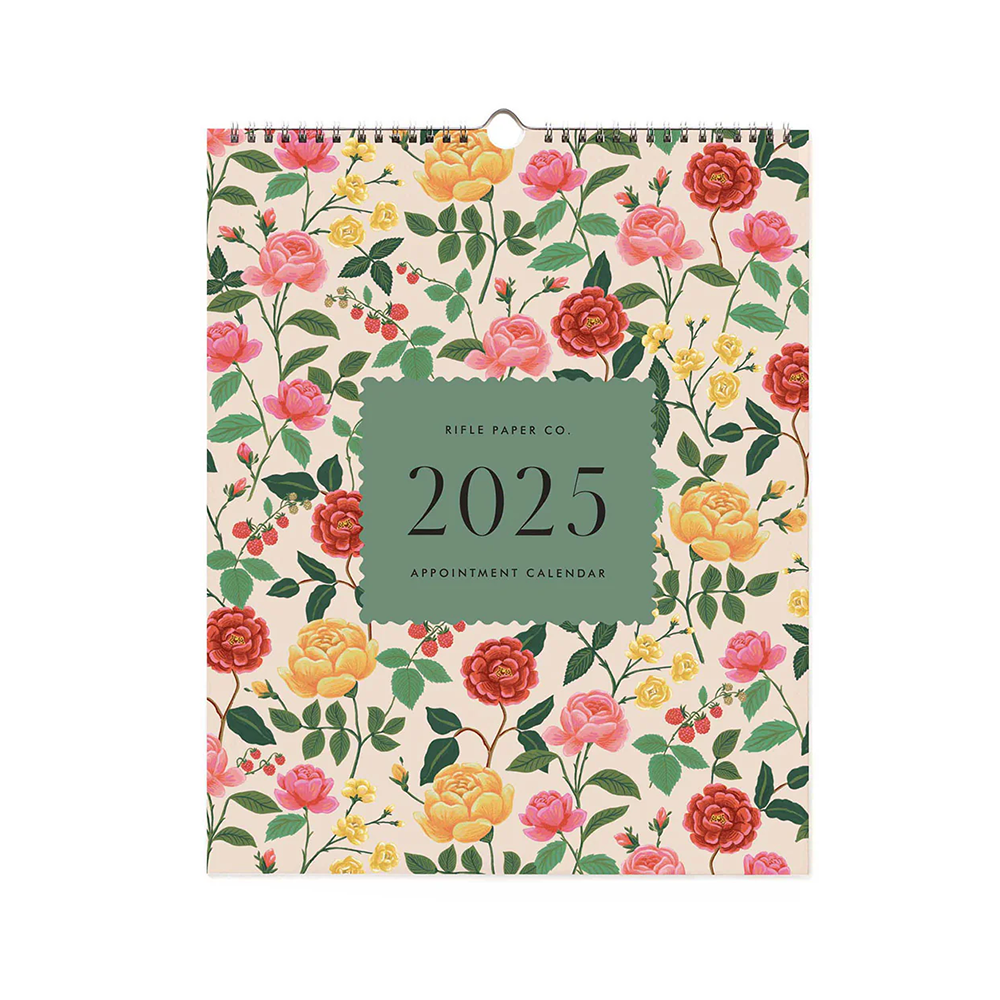 Rifle Paper Co 2025 Appointment Calendar Roses