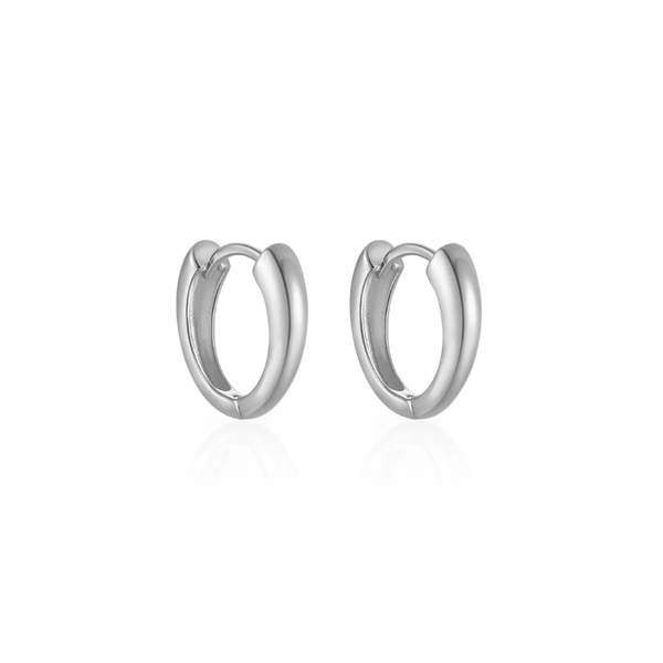 Ever Rematch Huggie Earrings Silver