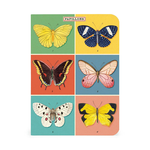 Cavallini Mini Notebook Butterflies Lined