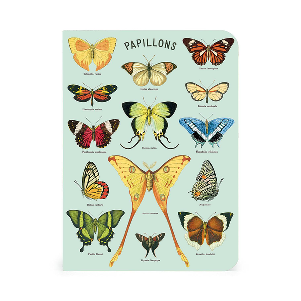 Cavallini Mini Notebook Butterflies Blank