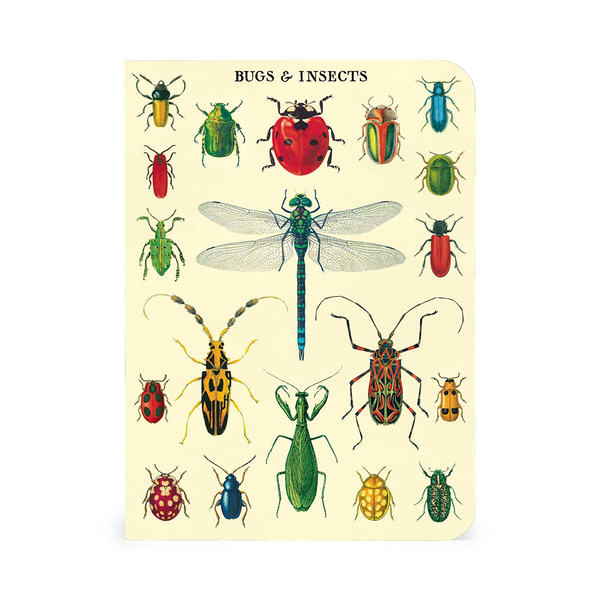 Cavallini Mini Notebook Bugs and Insects Lined