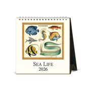 Cavallini 2026 Desk Calendar Sea Life