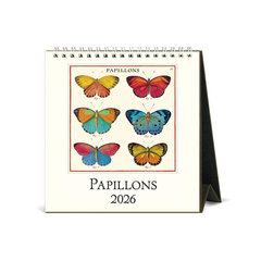 Cavallini 2026 Desk Calendar Butterflies