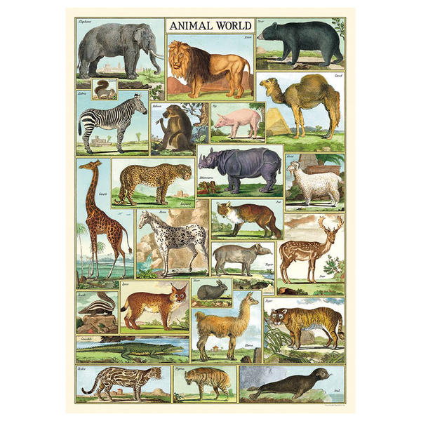 Cavallini Vintage Poster Animal World