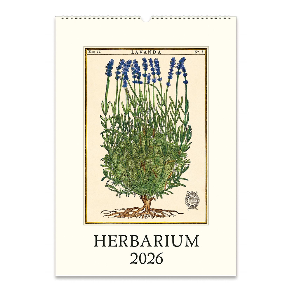 Cavallini 2026 Wall Calendar Herbarium