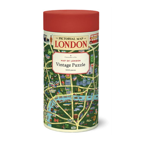 Cavallini 1000 Piece Puzzle Map of London