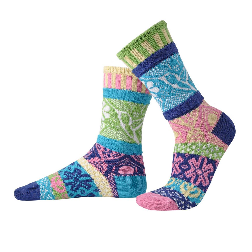 Solmate Socks Adult Crew Hummingbird