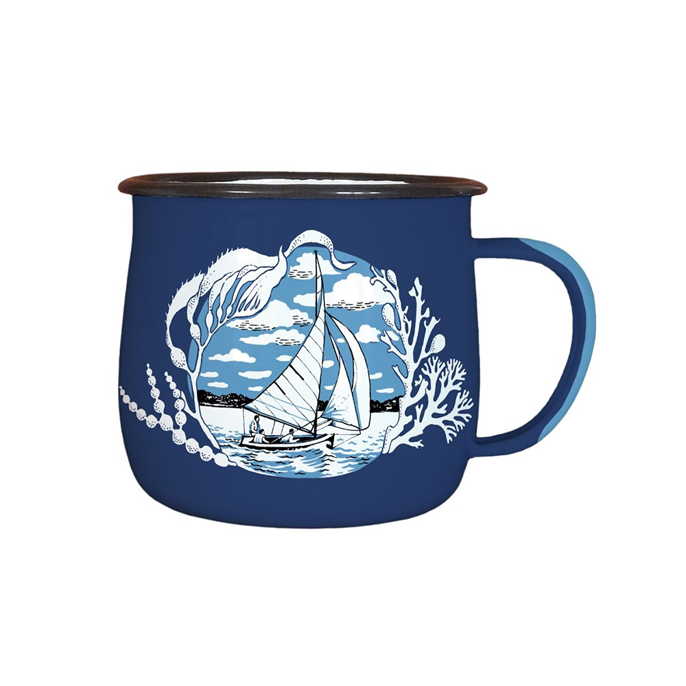 Wolfkamp and Stone Enamel Mug P-Class