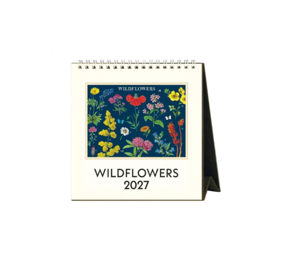 2027 Wildflowers calendar with floral design on a white background
