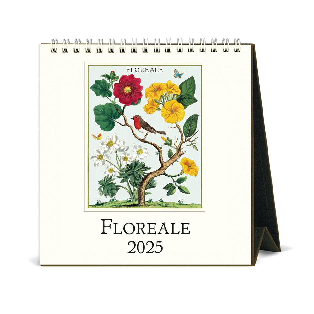 Cavallini 2025 Desk Calendar Floreale