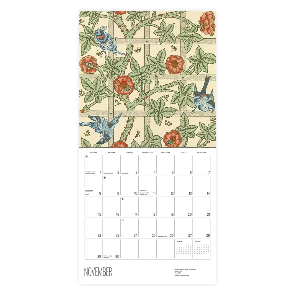 Cavallini 2024 Desk Calendar Butterflies Iko Iko