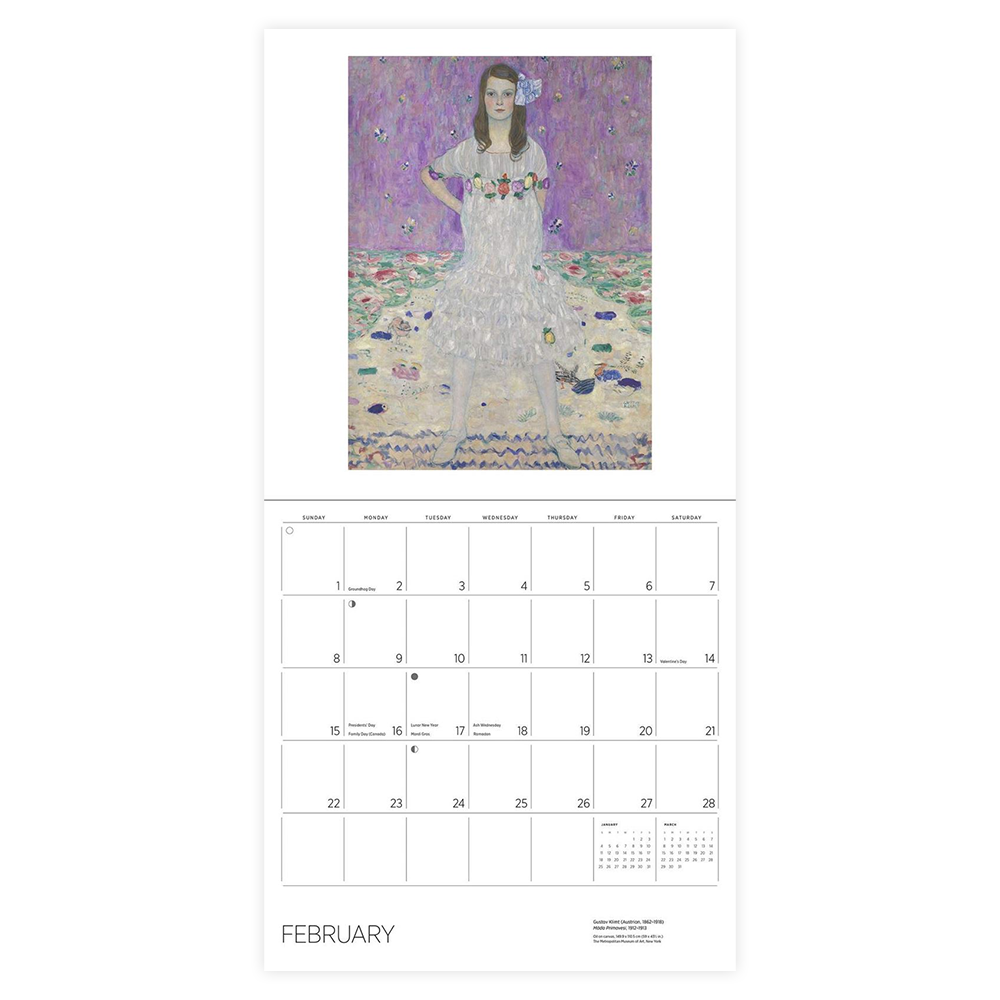 Gustav Klimt 2026 Wall Calendar