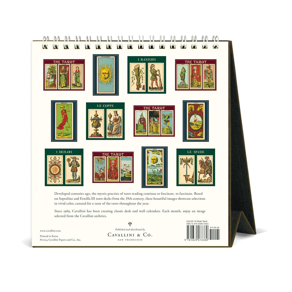 Cavallini 2025 Desk Calendar Tarot