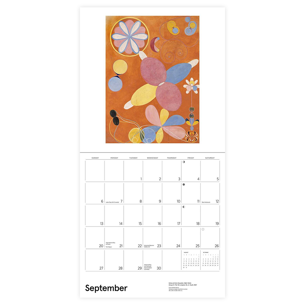 Hilma af Klint 2026 Wall Calendar Original Abstraction