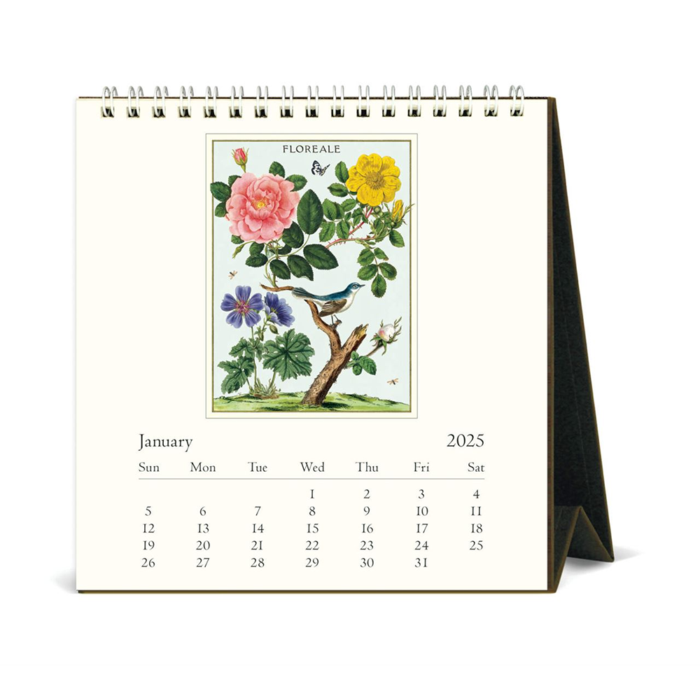 Cavallini 2025 Desk Calendar Floreale