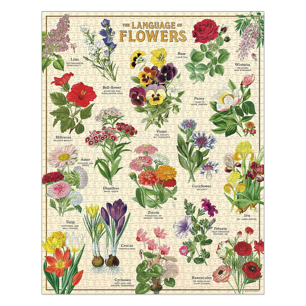 Cavallini 1000 Piece Puzzle Language of Flowers