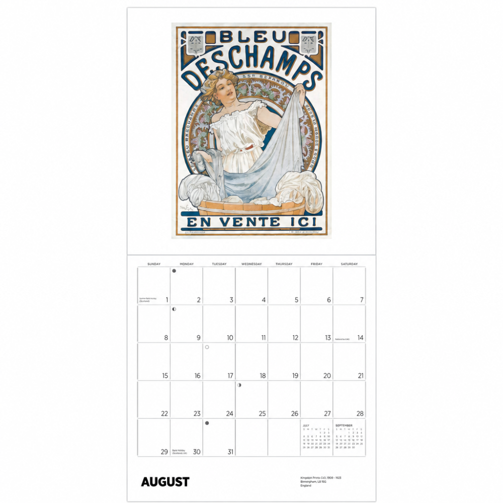 Pomegranate 2027 Wall Calendar Alphonse Mucha