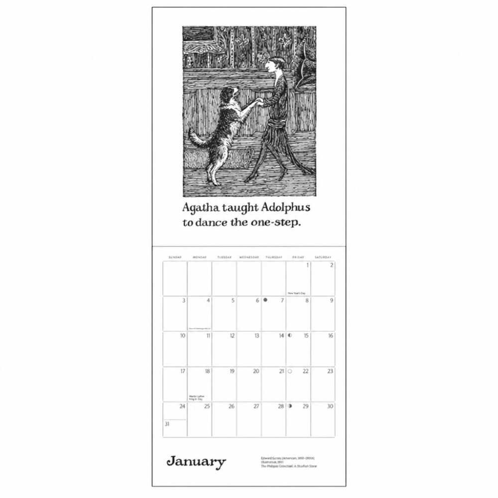 Pomegranate  2027 Mini Wall Calendar Edward Gorey