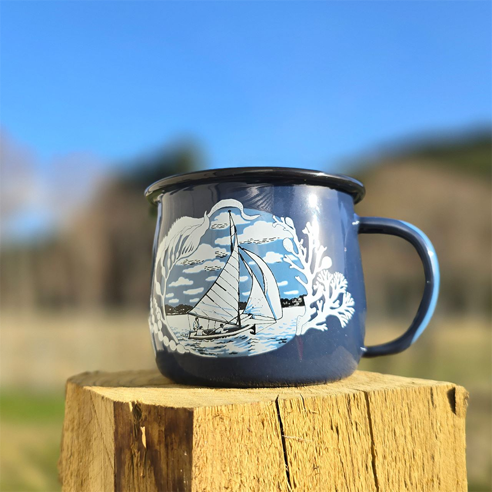 Wolfkamp and Stone Enamel Mug P-Class