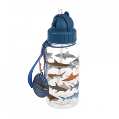 Rex Children's Water Bottle with Straw 500ml Sharks