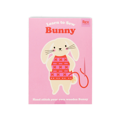 Rex London Learn To Sew Wooden Hand-Stitch Set - Bunny
