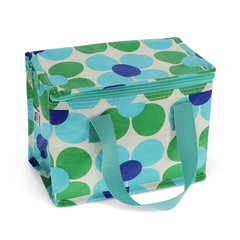 Rex Insulated Lunch Bag Blue and Green Daisy