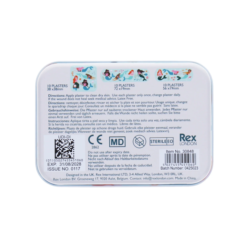 Rex Plasters in Tin Mermaid