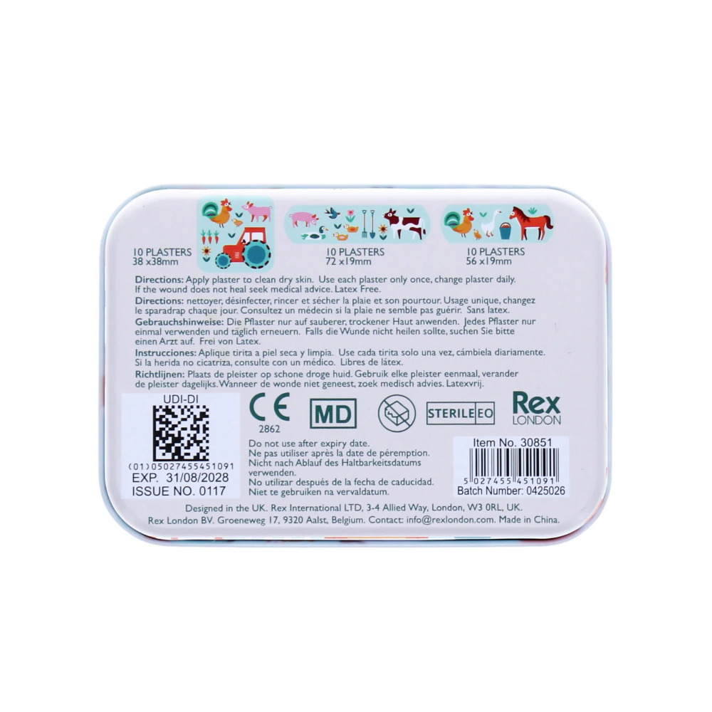 Rex Plasters in Tin Farmyard