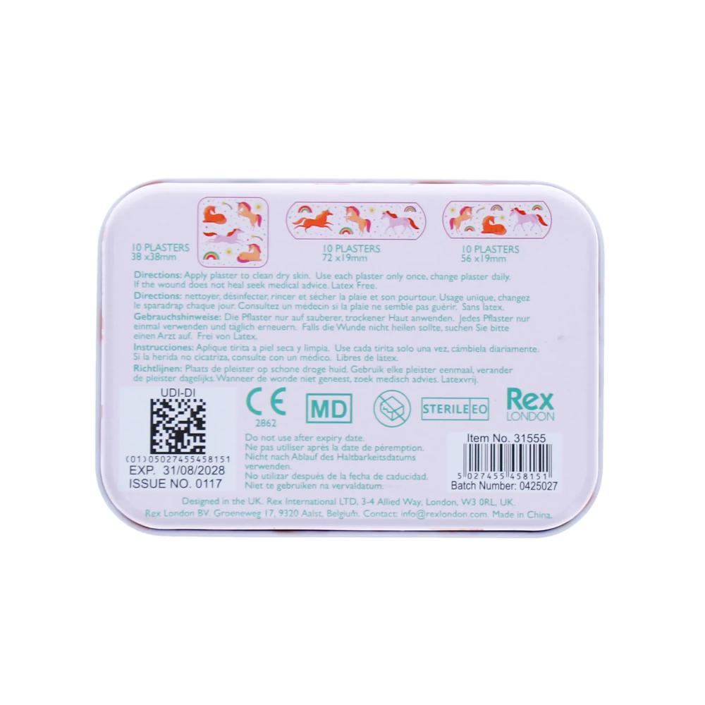Rex Plasters in Tin Unicorn