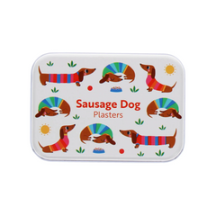 Rex Plasters in Tin  Sausage Dog