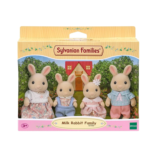 Sylvanian Families Milk Rabbit Family