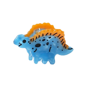 Antigone Mini Hair Clip Blue Dinosaur