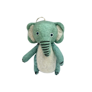 Felt Decoration Blue Elephant