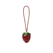 Beaded Hanging Decoration Strawberry