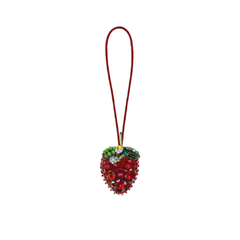 Beaded Hanging Decoration Strawberry