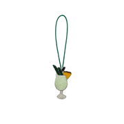 Beaded Hanging Decoration Cocktail Green