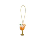 Beaded Hanging Decoration Cocktail Orange