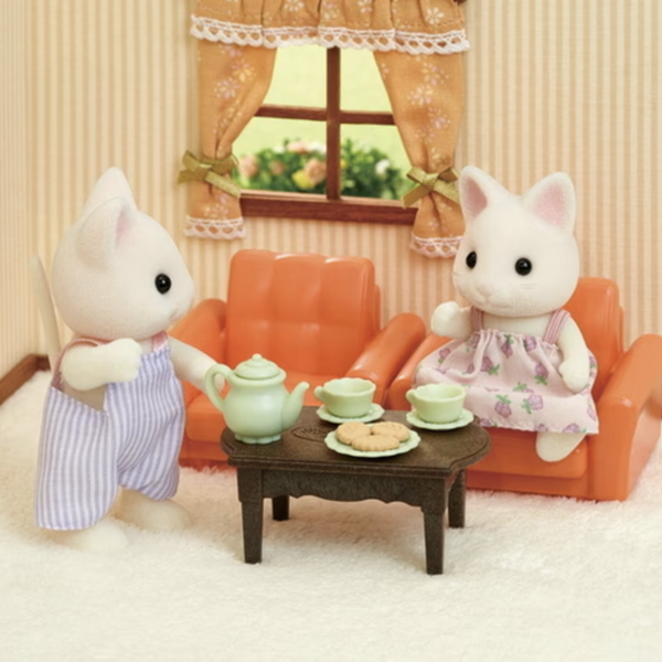 Sylvanian Families Living Room Set with Sister