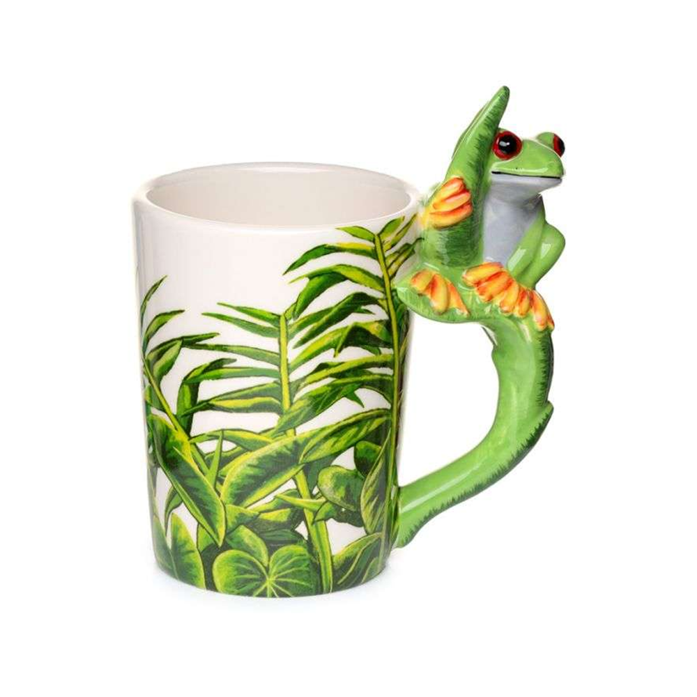 Shaped Handle Mug Tree Frog