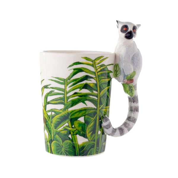 Shaped Handle Mug Lemur